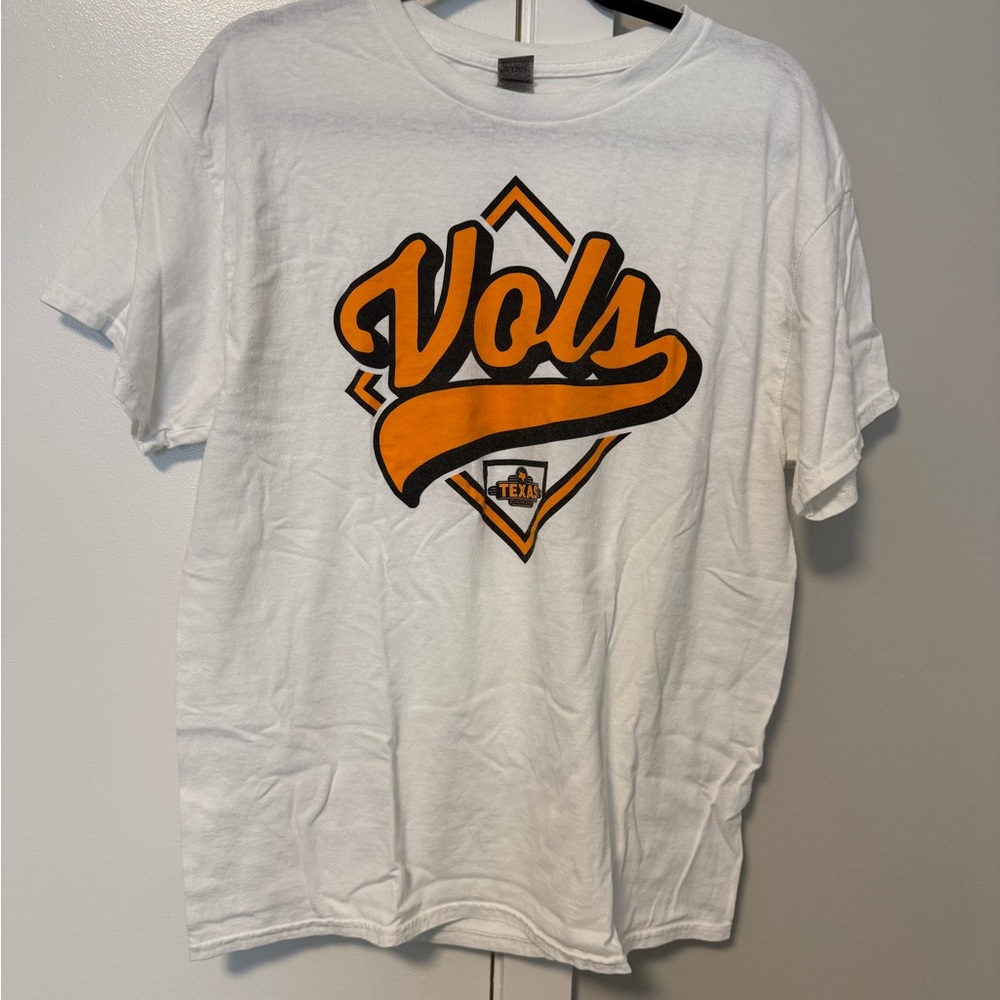 White T-Shirt with Orange Vols Graphic